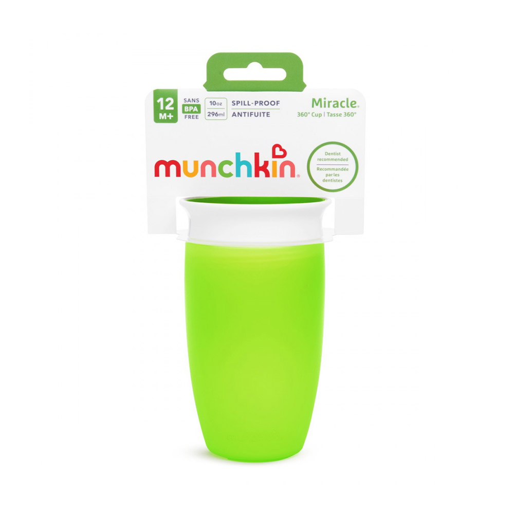 Munchkin Miracle 360° Sippy Cup Παιδικό Κύπελλο (12m+) 296ml – Πράσινο
