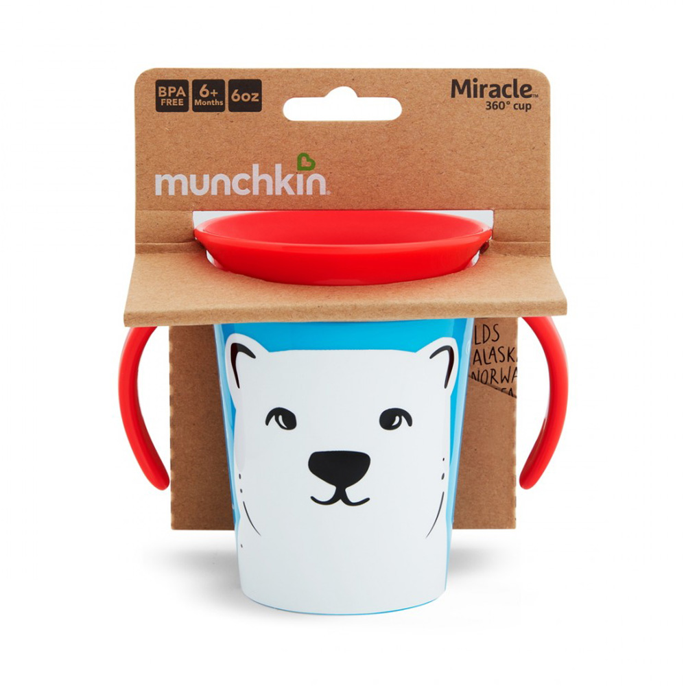 Munchkin Miracle 360° Trainer Cup Polar Bear Εκπαιδευτικό Κύπελλο (6m+) 177ml