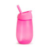 Munchkin Simple Clean Straw Cup Παιδικό Κύπελλο με Καλαμάκι (12m+) 296ml – Ροζ