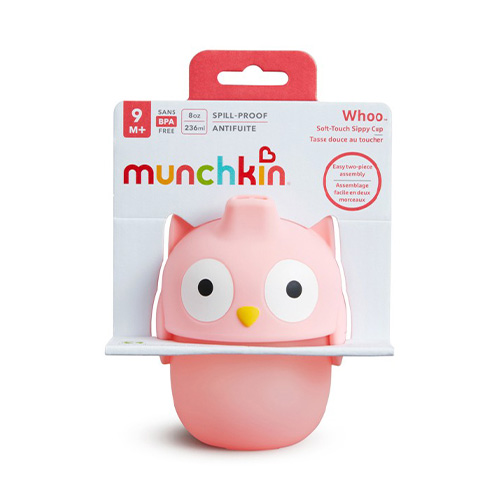 Munchkin Soft-Touch Sippy Cup Owl Εκπαιδευτικό Κύπελο Σιλικόνης Κουκουβάγια 230ml