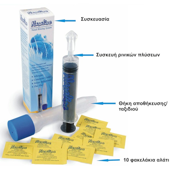 Nikoma Σύστημα Ρινικών Πλύσεων Nasaline Adult