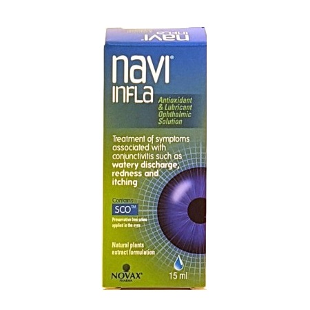 Kite Hellas Navi Infla Eye Drops Αντιοξειδωτικό & Λιπαντικό Οφθαλμικό Διάλυμα 15ml