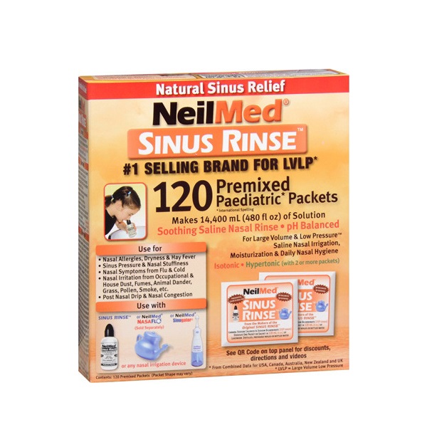 NeilMed Sinus Rinse Pediatric Ανταλλακτικά, 120 φακελάκια