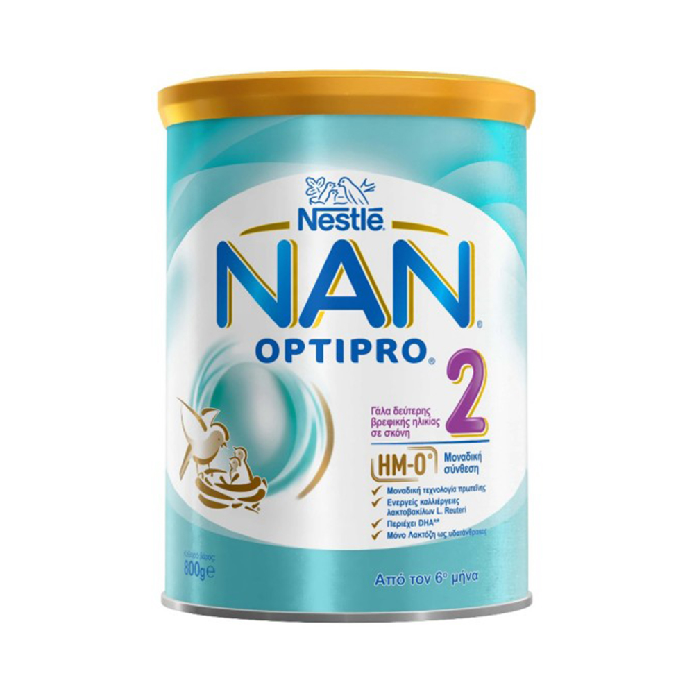 Nestle Nan Optipro 2 Γάλα 2ης Βρεφικής Ηλικίας σε Σκόνη από τον 6ο Μήνα 800g