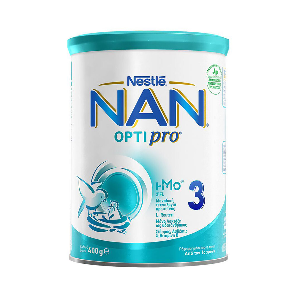 Nestle Nan Optipro 3 Ρόφημα Γάλακτος σε Σκόνη από τον 1ο Χρόνο 400g