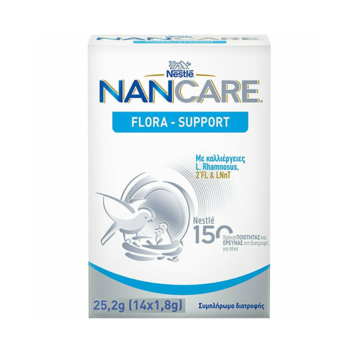 Nestle Nancare Flora Support για την Ισορροπία του Εντερικού Μικροβιώματος 25.2g (14×1.8g)