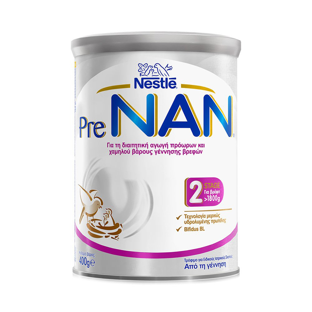 Nestle Pre NAN Stage 2 Γάλα για Πρόωρα και Χαμηλού Βαρους Γέννησης Βρέφη 400g