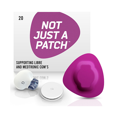 Not Just a Patch Original Αδιάβροχο Αυτοκόλλητο για Αισθητήρες Freestyle Libre 2 Plus, Medtronic Guardian, Sibionics GS1 & Medtrum TouchCare Nano 20τμχ – Μωβ