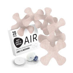Not Just a Patch X-Mini Air Αδιάβροχο Αυτοκόλλητο για Αισθητήρα Freestyle Libre 2 Plus, Dexcom G7, Medtronic Guardian, Sibionics, Syai Tag & Medtrum TouchCare Nano – Μπεζ Ανοιχτό