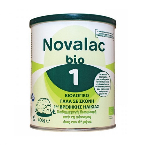 Novalac Bio 1 Βιολογικό Γάλα σε Σκόνη 1ης Βρεφικής Ηλικίας από τη Γέννηση έως τον 6ο Μήνα 400g
