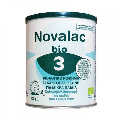 Novalac Bio 3 Βιολογικό Γάλα σε Σκόνη για Παιδιά από 1 έως 3 Ετών 400gr