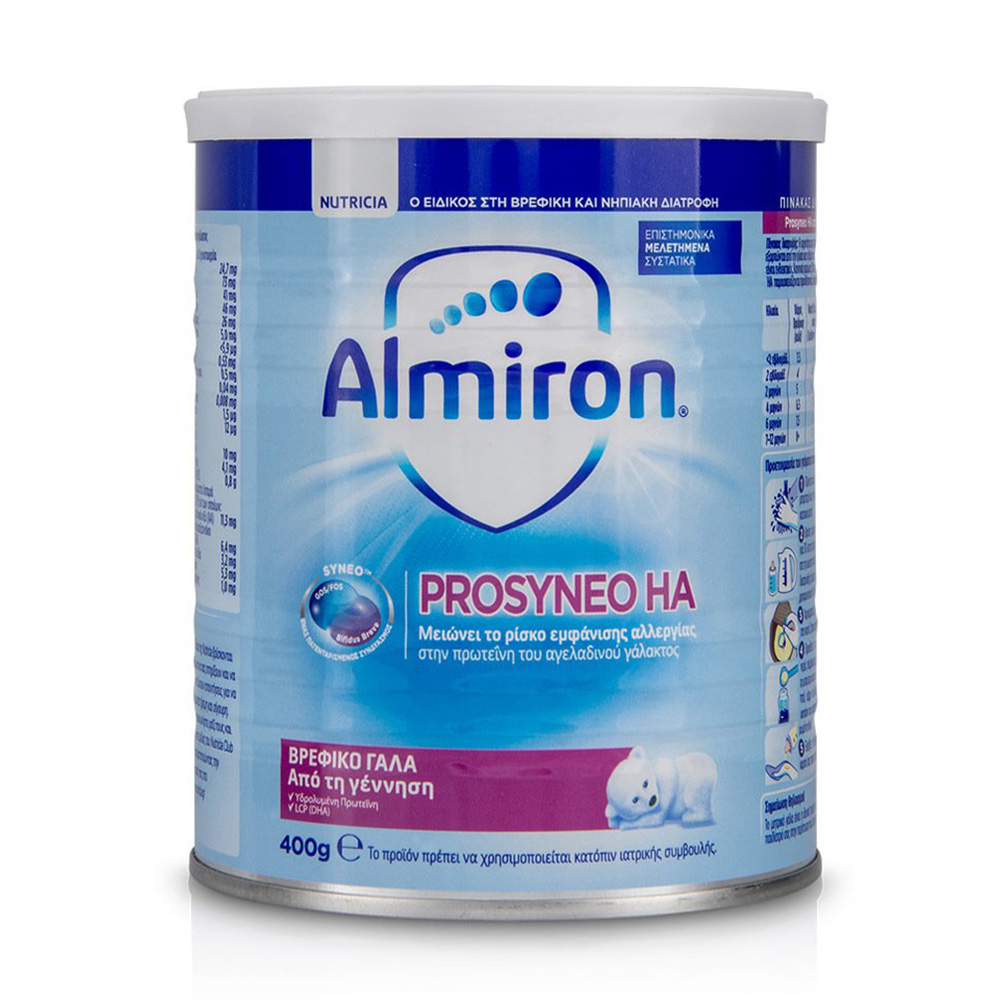 Nutricia Almiron Prosyneo HA για Bρέφη με Oικογενειακό Iστορικό Aλλεργίας 400g