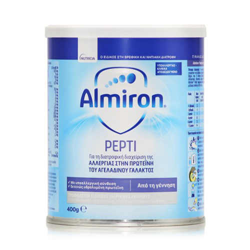 Nutricia Almiron Pepti Γάλα για Βρέφη με Διαγνωσμένη Αλλεργία στην Πρωτεΐνη του Αγελαδινού Γάλακτος (0m+) 400g