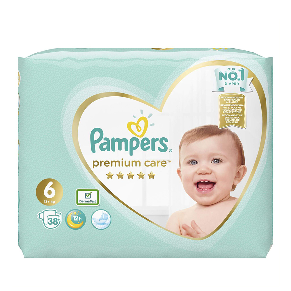 Pampers Premium Care Jumbo Pack No 6 (13+kg) 38τμχ