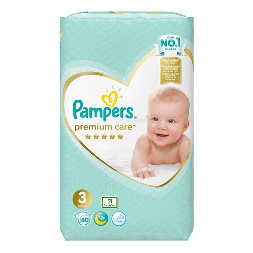 Pampers Premium Care No 3 (6-10kg) 60 τμχ