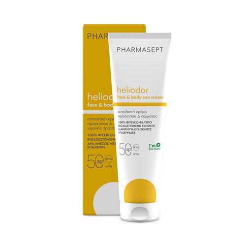 Pharmasept Heliodor Face & Body Sun Cream Αντηλιακή Κρέμα Προσώπου & Σώματος SPF50 150ml
