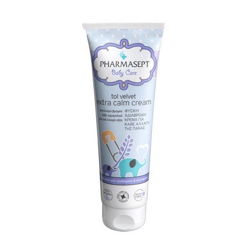 Pharmasept Tol Velvet Baby Extra Calm Cream Αδιάβροχη Κρέμα για Αλλαγή Πάνας, 150ml