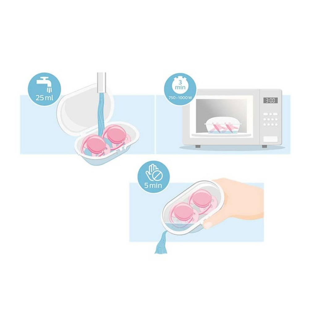 Philips Avent SCF223/04 Ultra Soft Ορθοδοντική Πιπίλα Σιλικόνης 6-18m Ροζ/Σομόν, 2τμχ