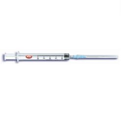Pic Αποστειρωμένη Σύριγγα μιας Χρήσεως 2,5ml με βελόνα 23G (Μπλε) 1τμχ