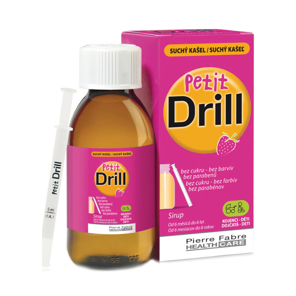 Pierre Fabre Petit Drill Σιρόπι για τον Ξήρο Βήχα & τον Ερεθισμένο Λαιμό (6m+) 125ml