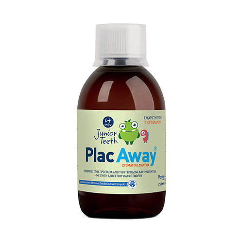 Plac Away Junior Teeth Mouthwash Στοματικό Διάλυμα για Παιδιά 250ml