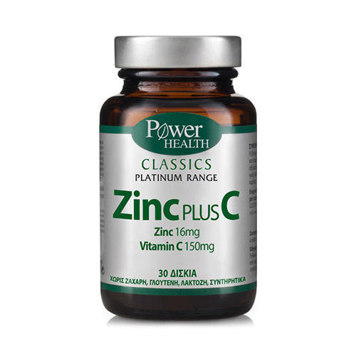 Power Health Classics Platinum Zinc Plus C 30 ταμπλέτες