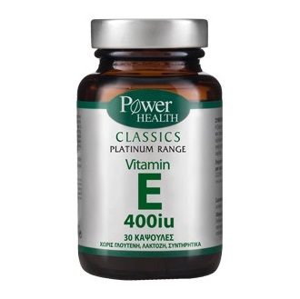 Power Health Classics Platinum Vitamin E 400iu 30 κάψουλες