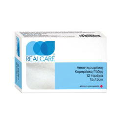 Real Care Αποστειρωμένες Κομπρέσες Γάζης 15x15cm 12τμχ