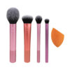 Real Techniques Everyday Essentials Brush Set 4 Βασικά Πινέλα Μακιγιάζ & 1 Σφουγγαράκι για Κάθε Ανάγκη (01786)