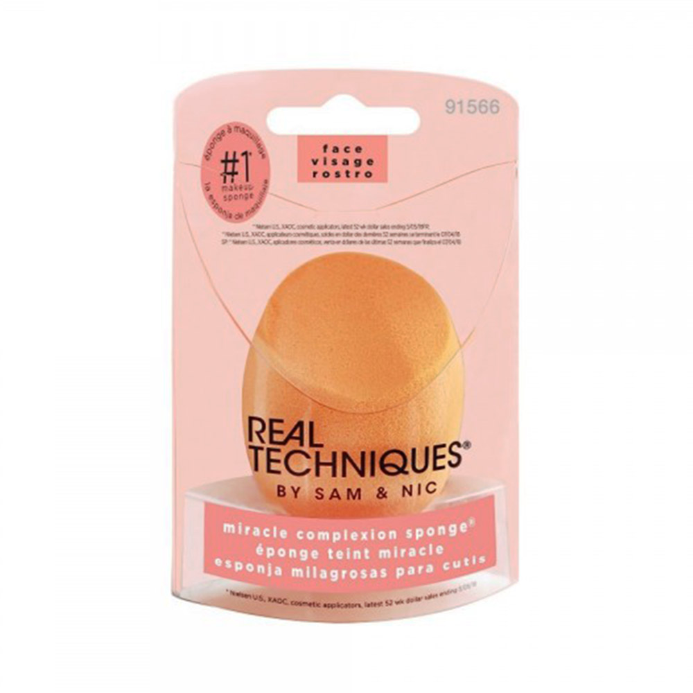 Real Techniques Miracle Complexion Sponge Σφουγγαράκι Ιδανικό για Υγρά Foundation 1τμχ