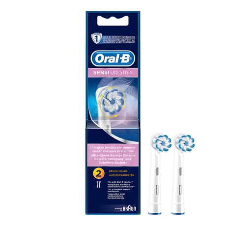 Oral-B Sensi Ultra Thin Ανταλλακτικές Κεφαλές για Ηλεκτρική Οδοντόβουρτσα 2τμχ