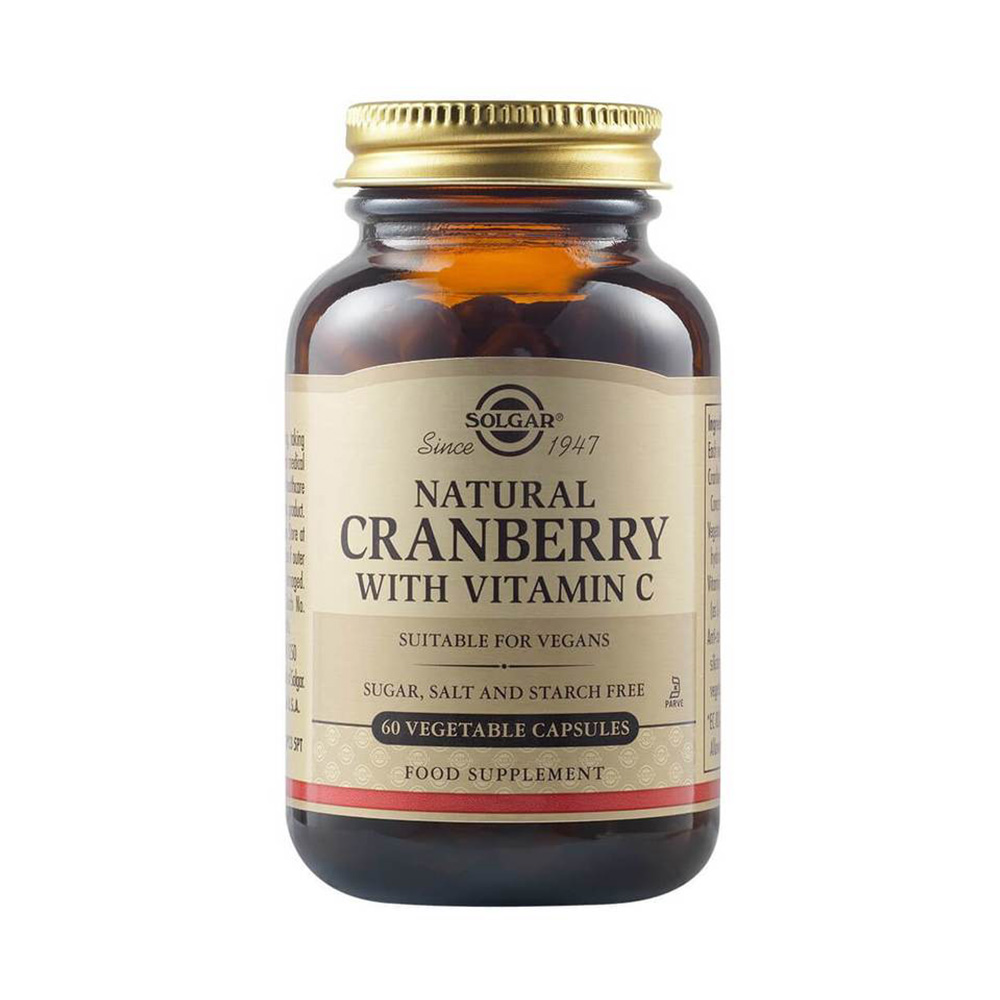 Solgar Cranberry Extract with Vitamin C 60 φυτικές κάψουλες