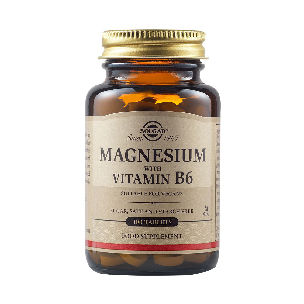 Solgar Magnesium with Vitamin B6 100 ταμπλέτες