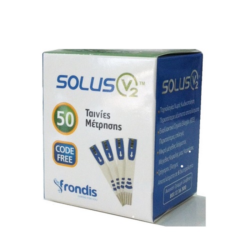 Solus V2 Ταινίες Μέτρησης Σακχάρου 50τμχ