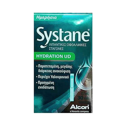 Systane Hydration UD Οφθαλμικές Σταγόνες με Υαλουρονικό Οξύ 30×0.7ml