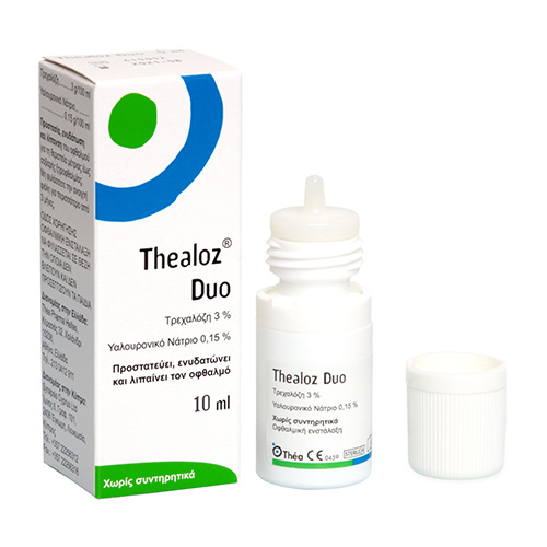 Thealoz Duo Eye Drops Οφθαλμικές Σταγόνες με Υαλουρονικό Οξύ 10ml