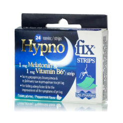Uni-Pharma Hypno Fix Strips Συμπλήρωμα Διατροφής με Μελατονινη 24 strips