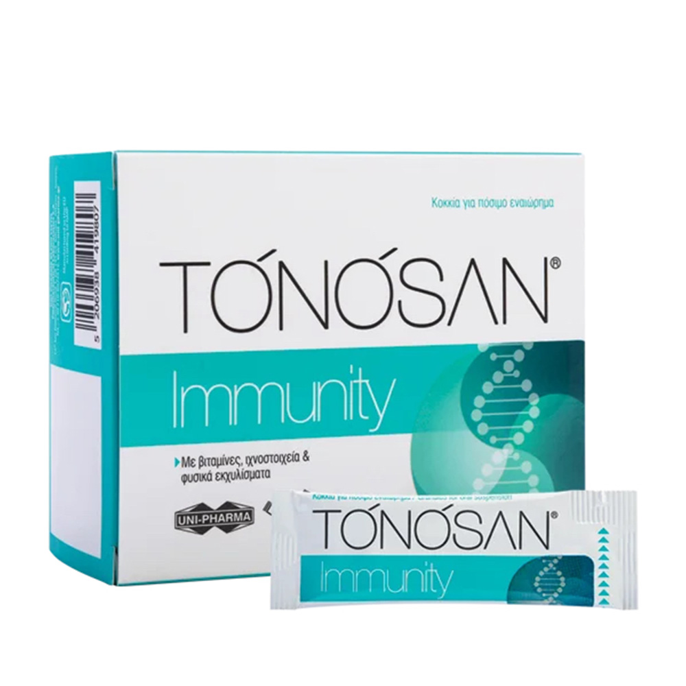 Uni-Pharma Tonosan Immunity για την Ενίσχυση του Ανοσοποιητικού 20 φακελίσκοι