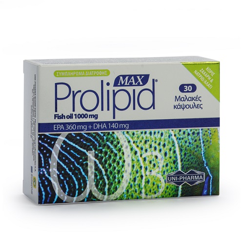 Unipharma Prolipid Max Fish oil 1000mg 30soft caps