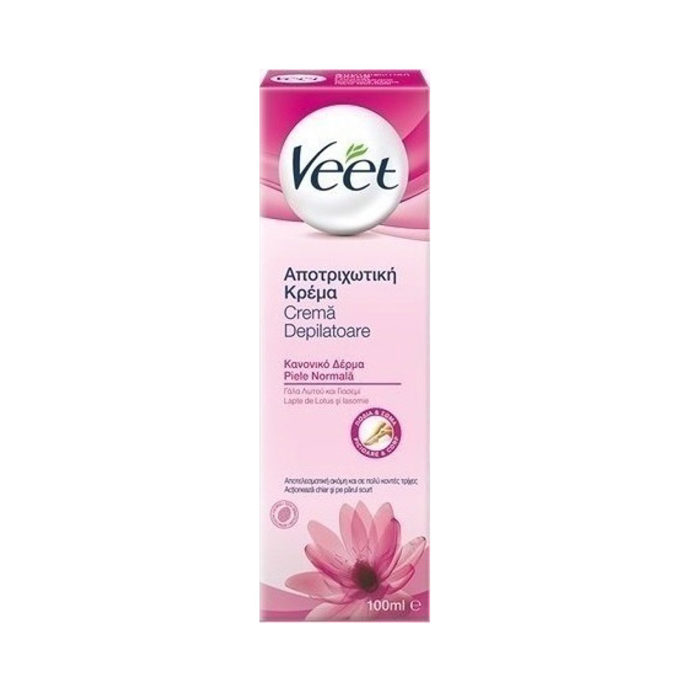 Veet Hair Removal Cream Normal Skin Αποτριχωτική Κρέμα για Κανονική Επιδερμίδα 100ml