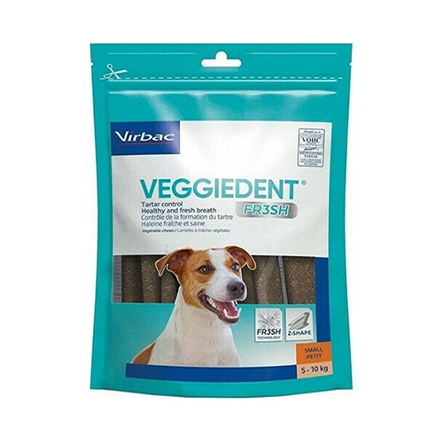 Virbac VeggieDent Fresh Small Διατροφικό Συμπλήρωμα για τη Βελτίωση της Στοματική Υγιεινής, 15τμχ