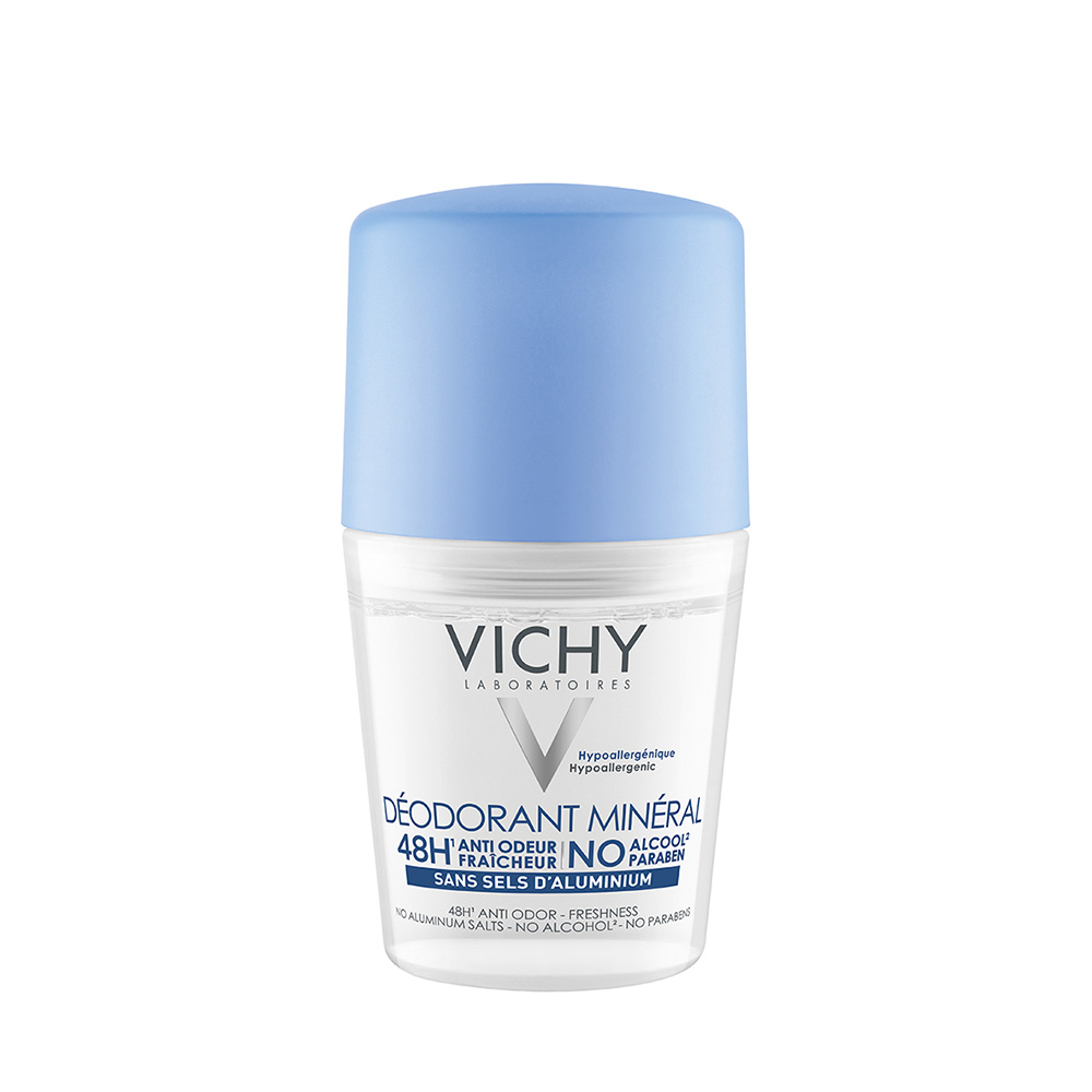 Vichy Deodorant Mineral Roll On Αποσμητικό χωρίς Άλατα Αλουμινίου 50ml