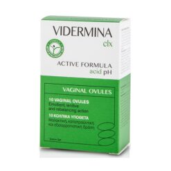 Epsilon Health Vidermina CLX Vaginal Ovules Κολπικά Υπόθετα με Αντιμικροβιακή Δράση 10x3gr
