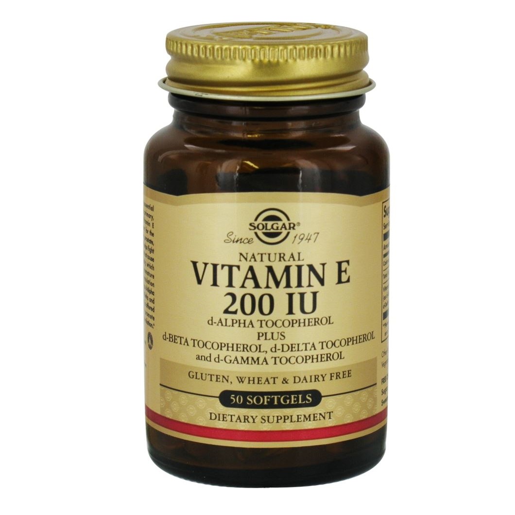 Solgar Vitamin E 200IU 50 μαλακές κάψουλες