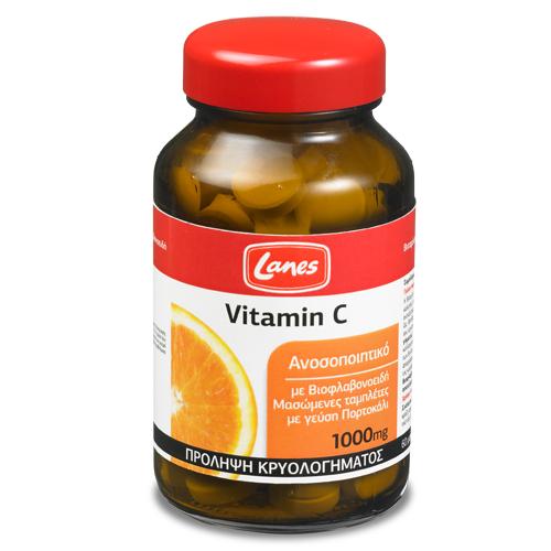 Lanes Vitamin C 1000mg 60 μασώμενες ταμπλέτες