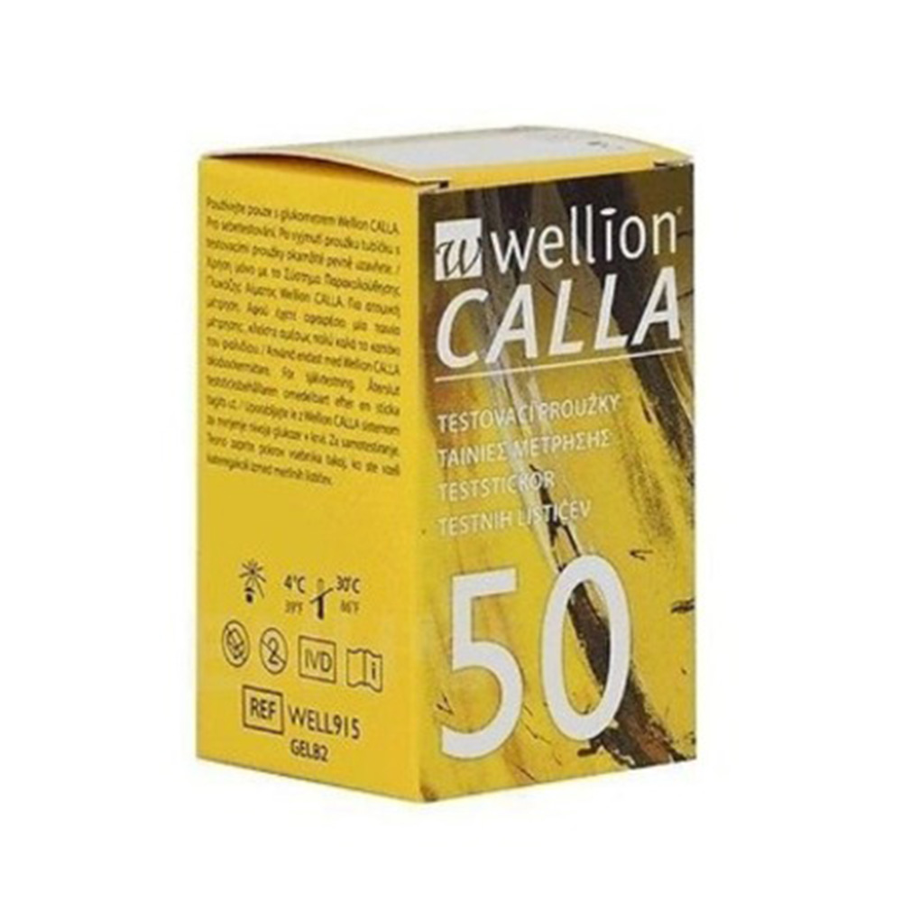Wellion Calla Ταινίες Μέτρησης Σακχάρου, 50τμχ