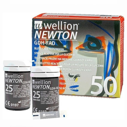 Wellion Newton GDH-FAD Ταινίες Μέτρησης Γλυκόζης στο Αίμα 50 Τεμάχια