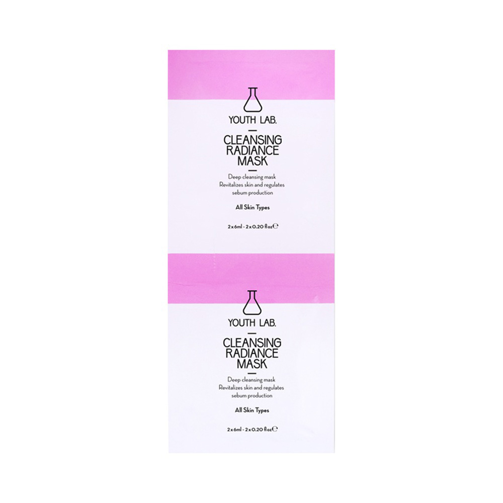 Youth Lab Cleansing Radiance Mask Μάσκα Καθαρισμού & Λάμψης 2x6ml