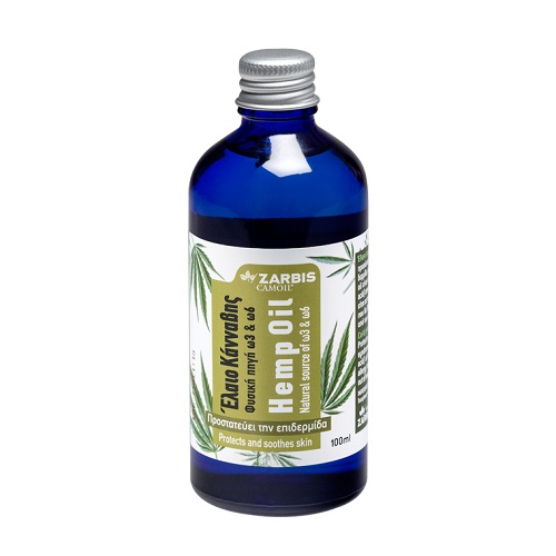 Zarbis Hemp Oil Έλαιο Κάνναβης Ψυχρής Έκθλιψης Σπόρων, 100ml